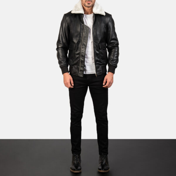 Men Real Leather Jacket, Fur Collar Leather, Men Brown Leather, Biker Leather jacket